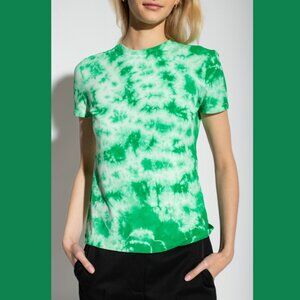 Proenza Schouler White Label Green + White Tie Dye T-Shirt - Size M